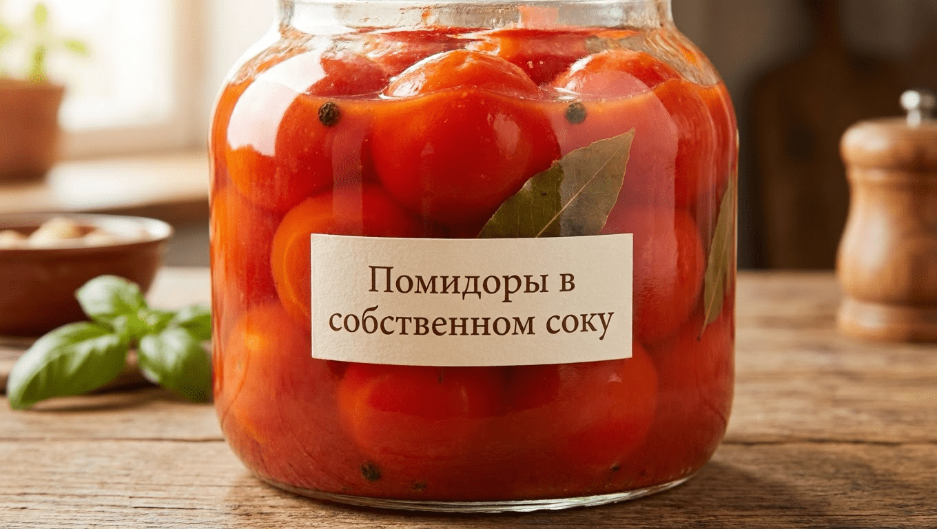 Помидоры в собственном соку