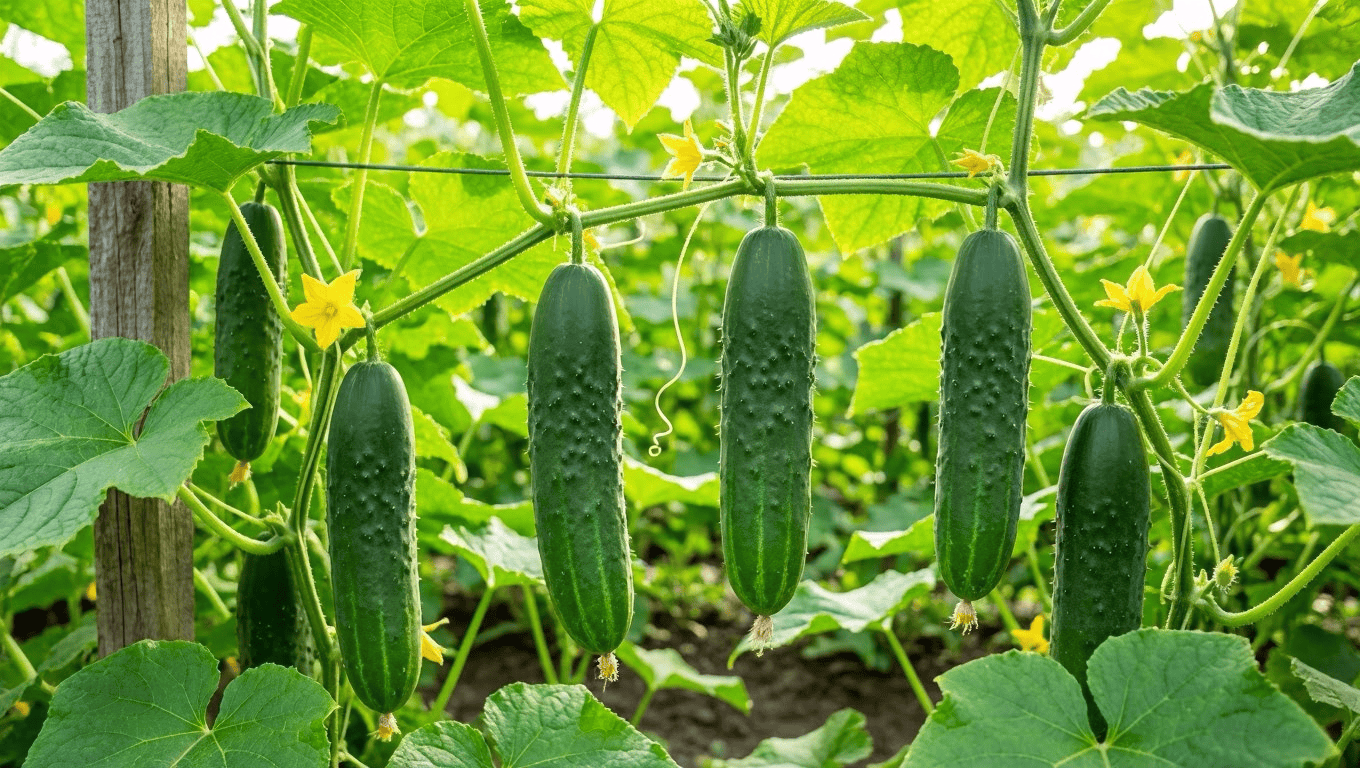 Ровные здоровые огурцы