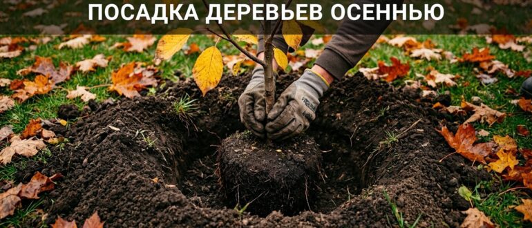Посадка плодовых деревьев осенью