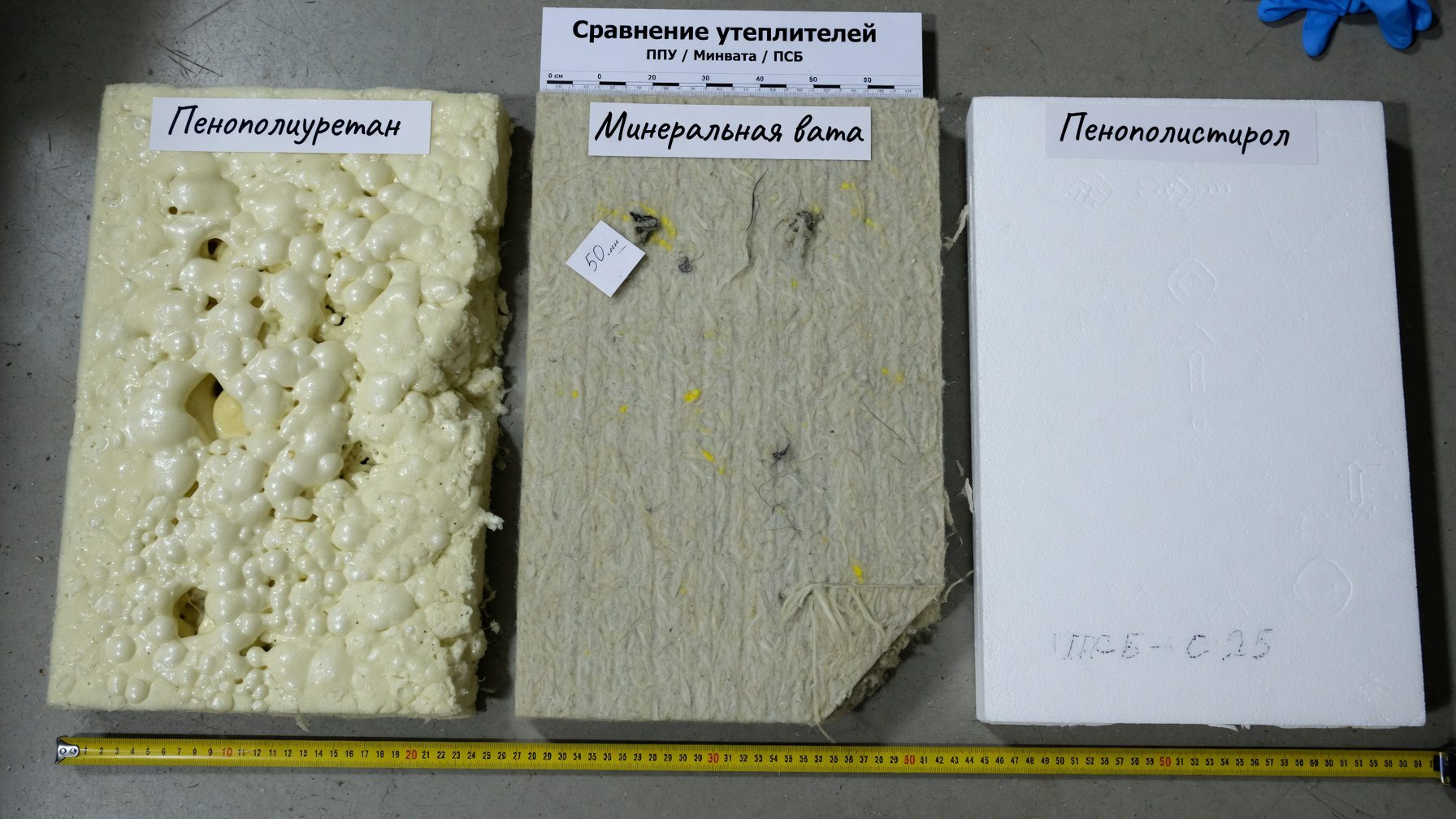 Сравнение утеплителей: ППУ, минвата, пенопласт
