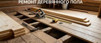 Ремонт деревянного пола на даче своими руками
