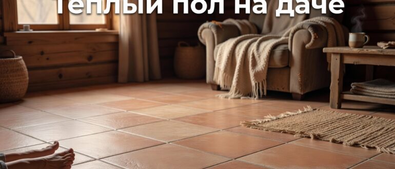 Тёплый пол на даче: какой выбрать
