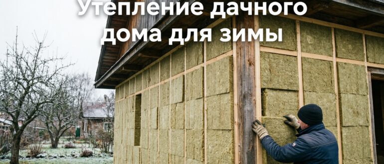 Утепление дачного дома для зимы