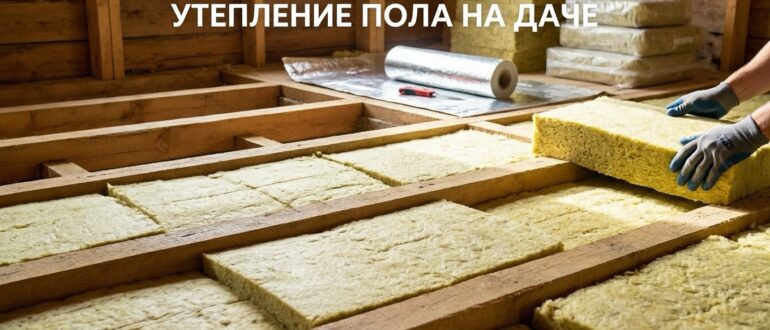 Как утеплить пол на даче своими руками